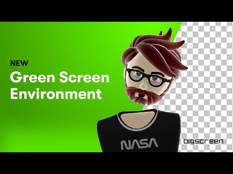 NEW UPDATE! Use your Bigscreen VR avatar in Zoom with our new Green Screen studio!