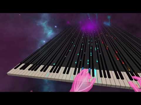 Oculus Quest VR Piano Training app demo with hand tracking