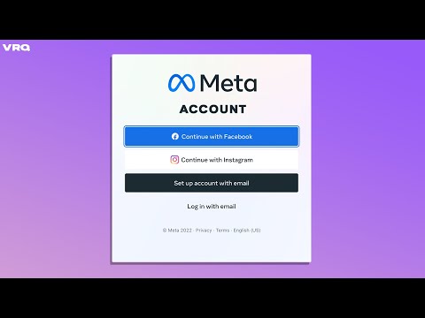 How to Setup a Meta Account &amp; Remove Facebook on Oculus Quest 2