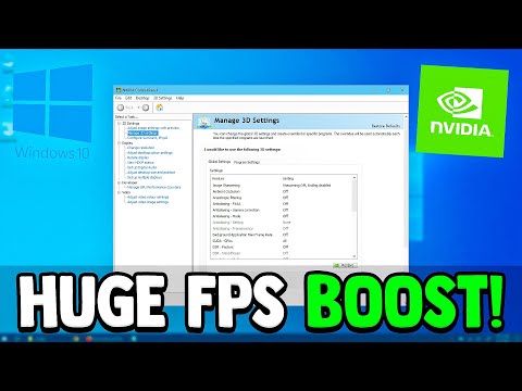 The BEST NVIDIA Control Panel Settings For Gaming (BOOST FPS)