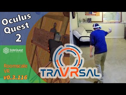 traVRsal Oculus Quest 2 Roomscale VR Review SideQuest FPS Gallery Room Scale