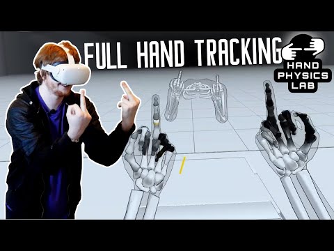 FULL HAND TRACKING in Oculus Quest 2 | Hand Physics Lab VR - Virtual Reality