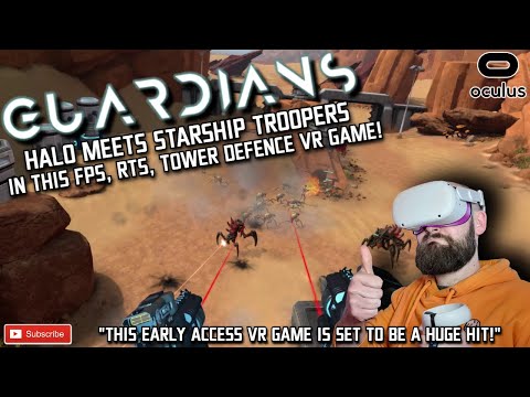 GUARDIANS VR Quest 2 Gameplay / This FPS, RTS VR Game Feels like Halo VR Quest / Guardians Quest 2