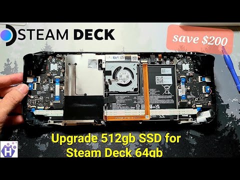 How To Upgrade NVMe SSD For STEAM DECK 64Gb | This Could Save $200