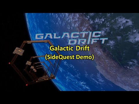 Galactic Drift (SideQuest Demo) Gameplay - SciFi Racing VR Game