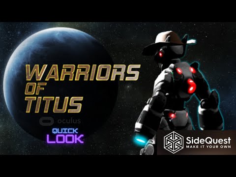 Warriors of Titus Gameplay On Oculus Quest 2 - First Few Minutes Of Bot Match