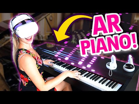 AMAZING new AR Piano App for Quest 2! PianoVision VR Piano Review
