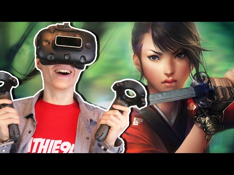 SAMURAI KATANA TRAINING IN VIRTUAL REALITY | Sky Sanctuary VR (HTC Vive Gameplay)