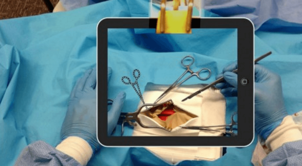 augmented reality examples: medical training