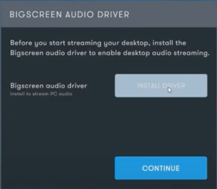 05 - bigscreen vr audio driver install