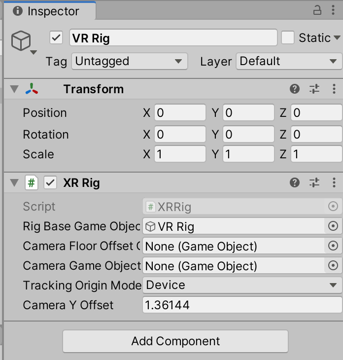 06 - unity camera tutorial - xr rig