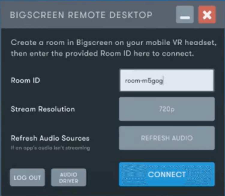 oculus quest bigscreen remote desktop