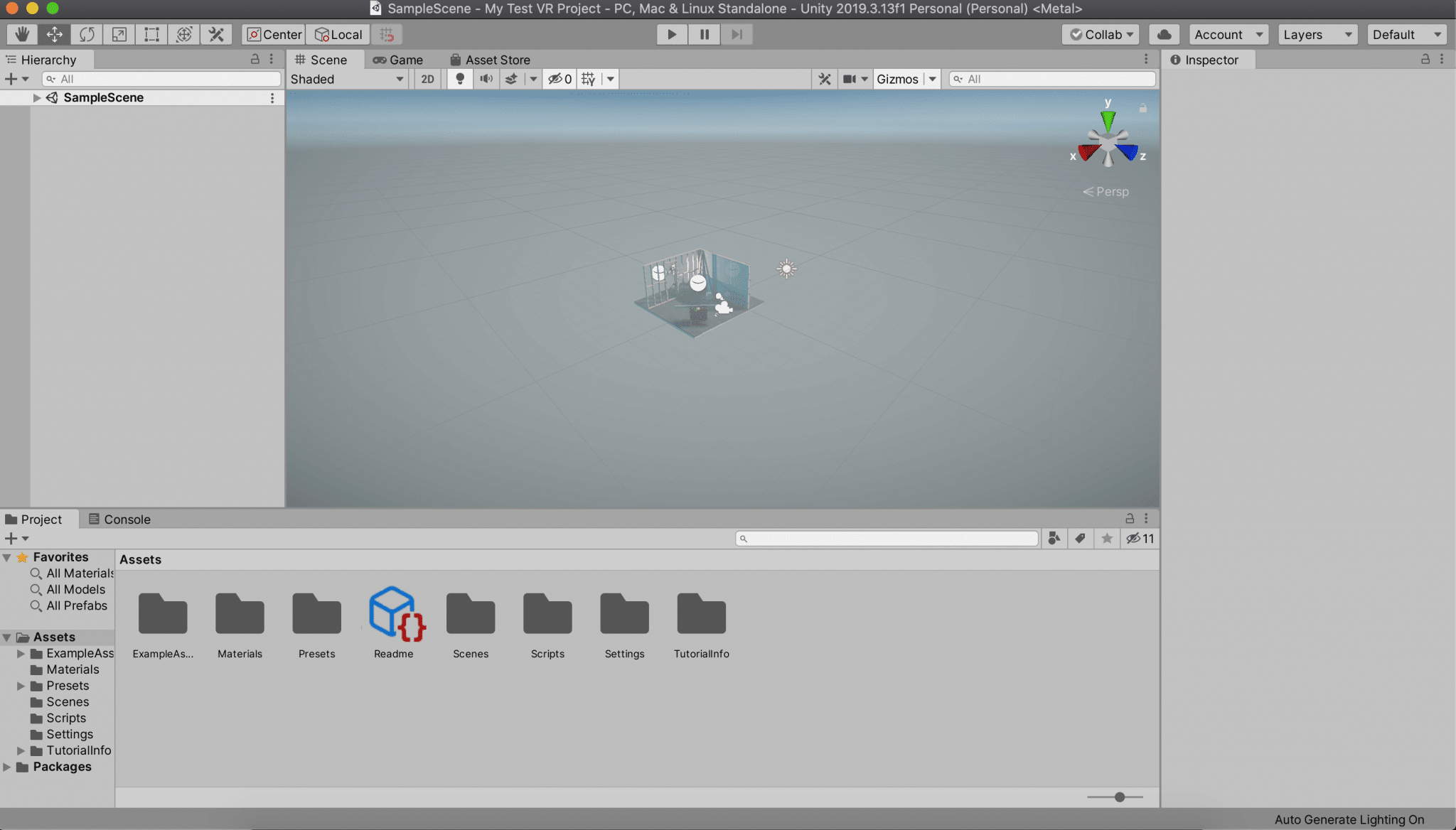 07 - default unity screen