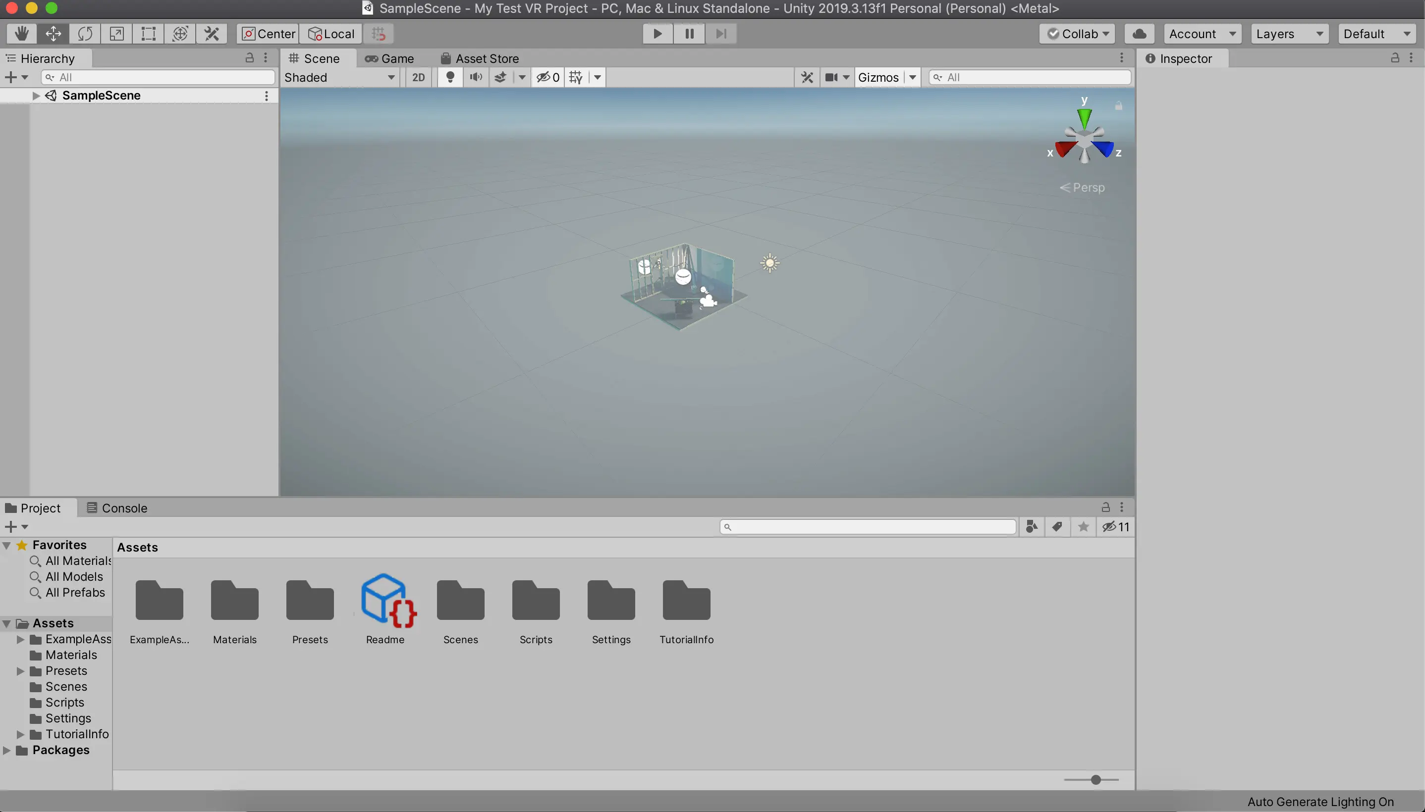 07 - default unity screen