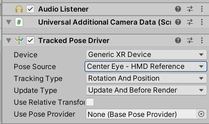 08 - unity camera tutorial - tracked pose driver