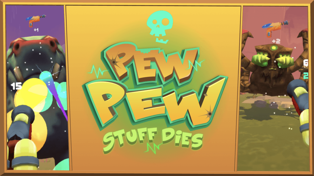 pew pew stuff dies sidequest vr game