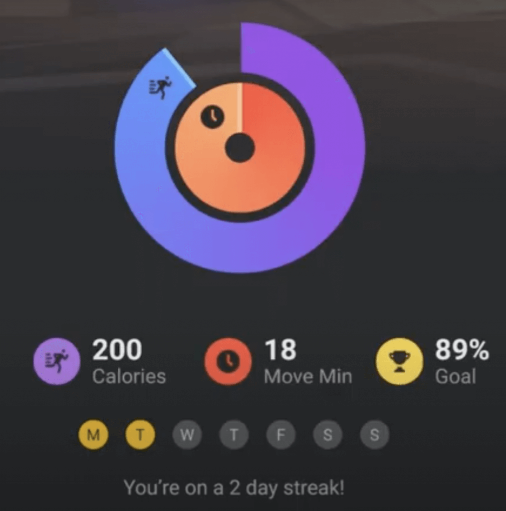 oculus move fitness statistics