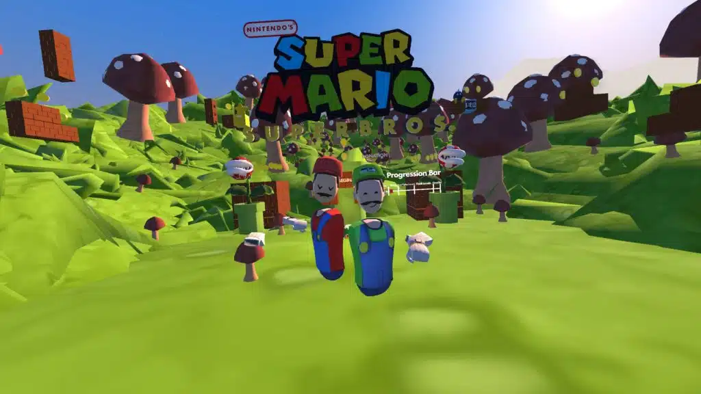 super mario super bros rec room vr game
