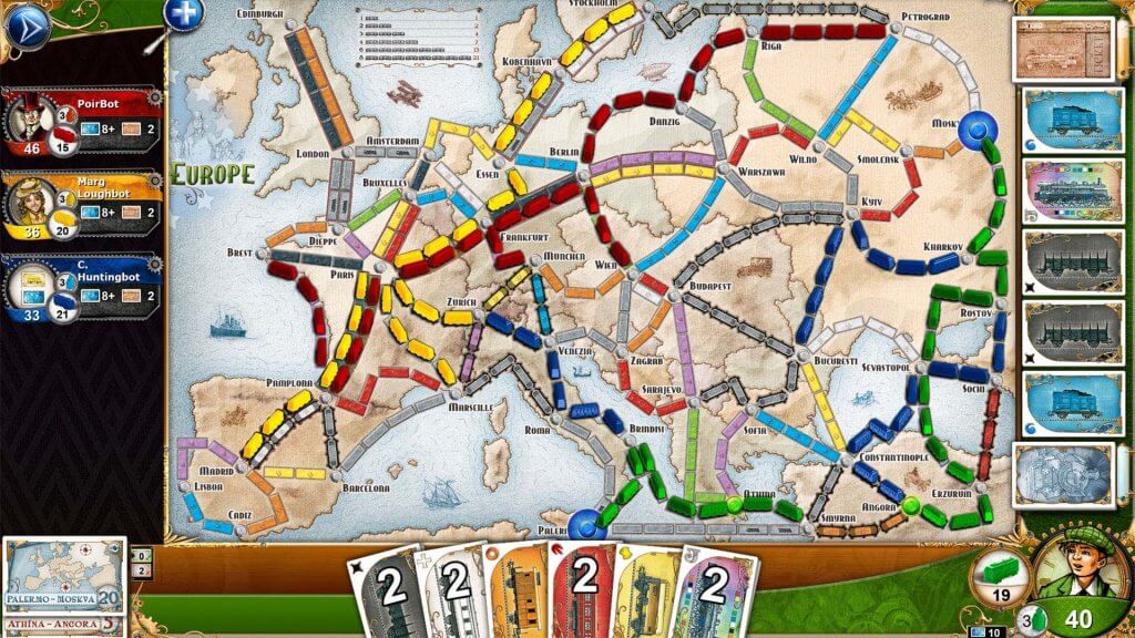 ticket to ride europe vr mod tabletop simulator