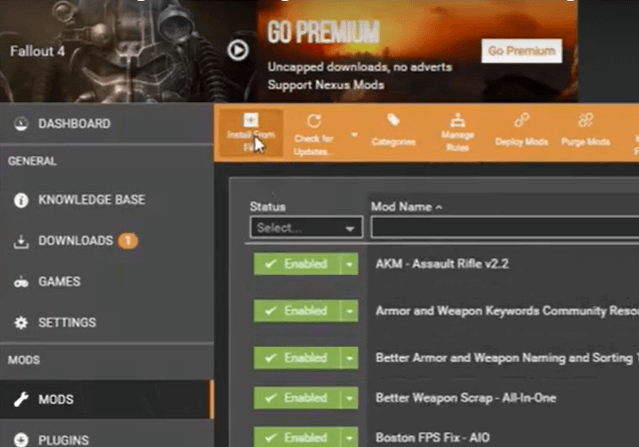 how to install mods on fallout 4