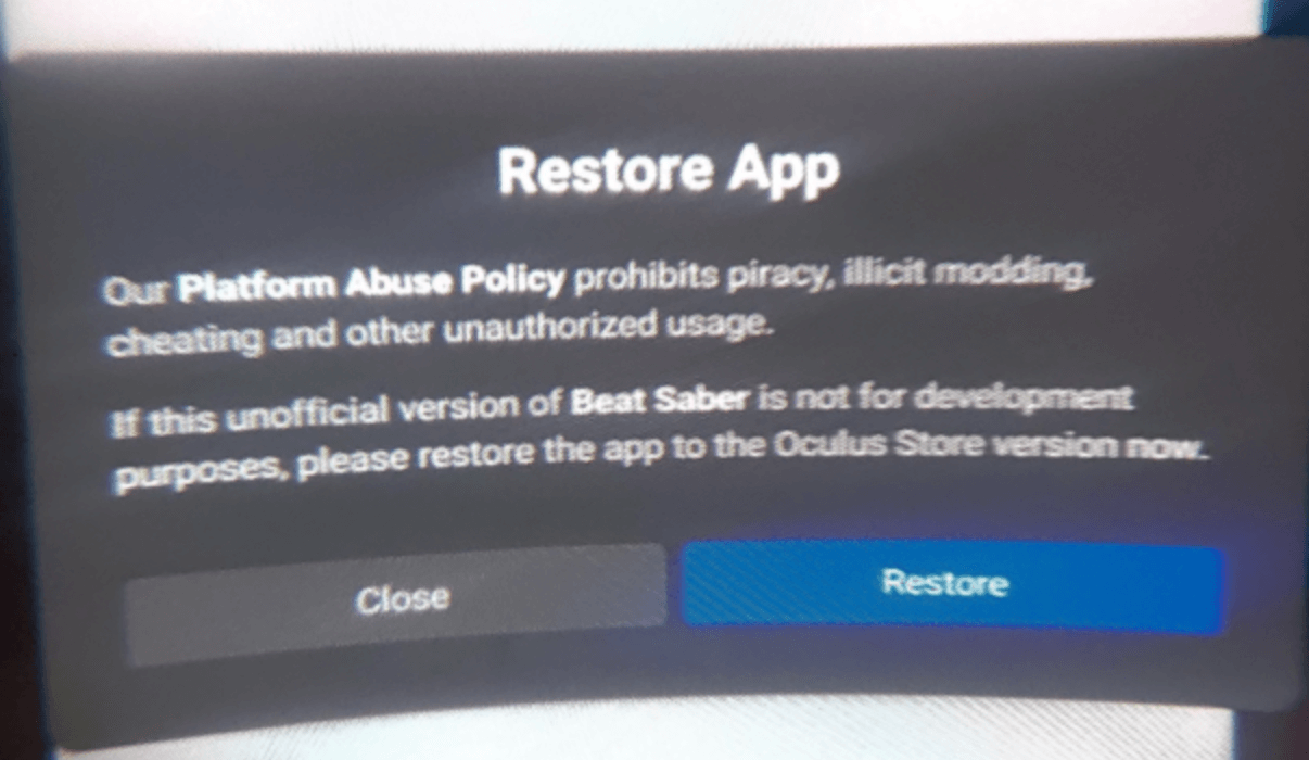 beat saber mod installer failed to start