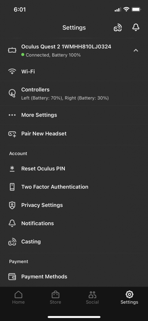 automatically update oculus quest software 2