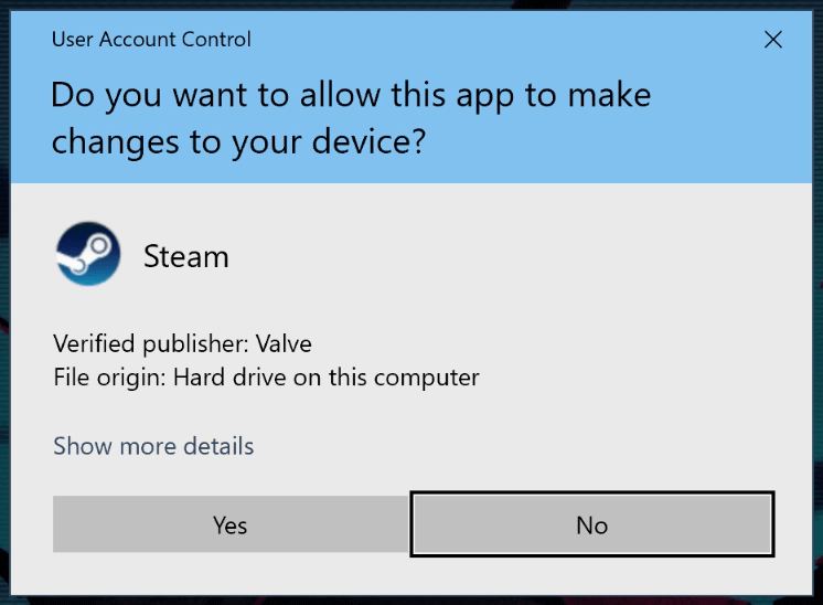 allow app to make changes