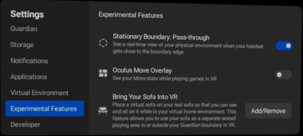 Oculus Announces V26 Quest Update Bring Your Couch Into Vr - roblox how to opt into studio beta features