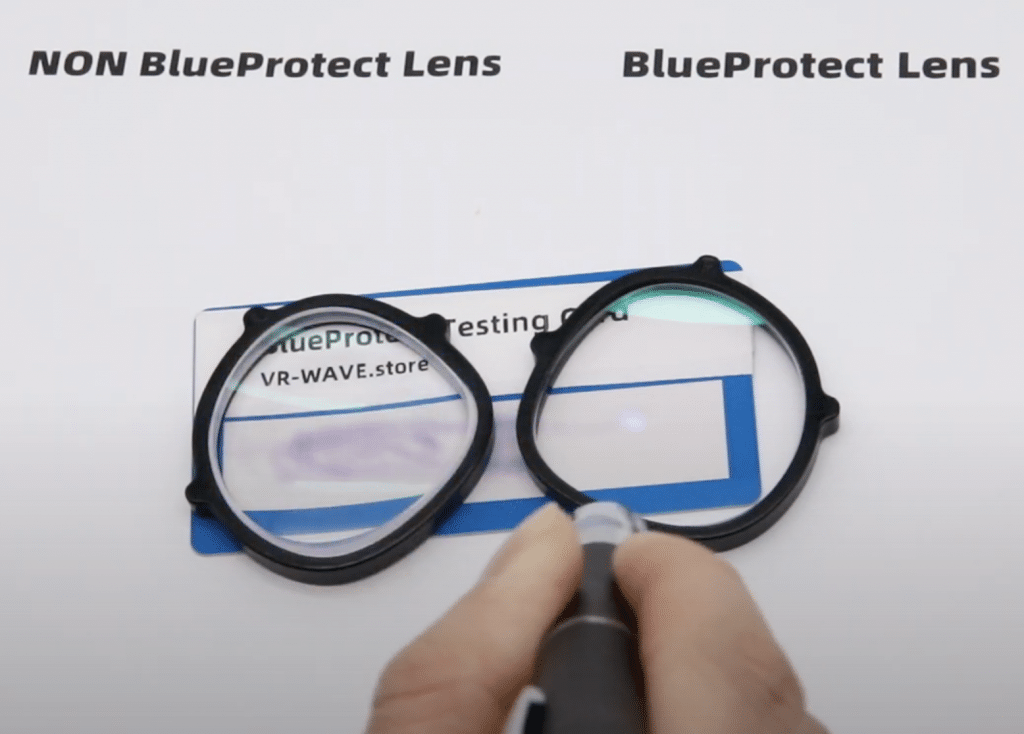 vr prescription lenses blue light filter