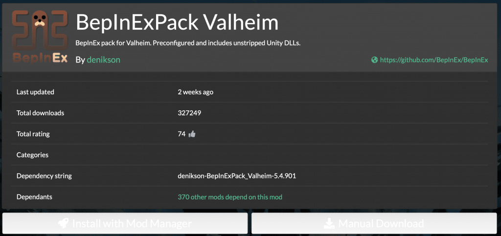 Bepinexpack valheim как установить