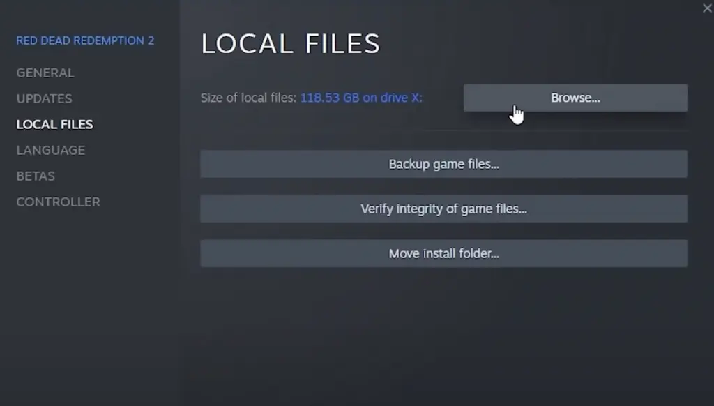 3 - red dead redemption vr mod - local files browse