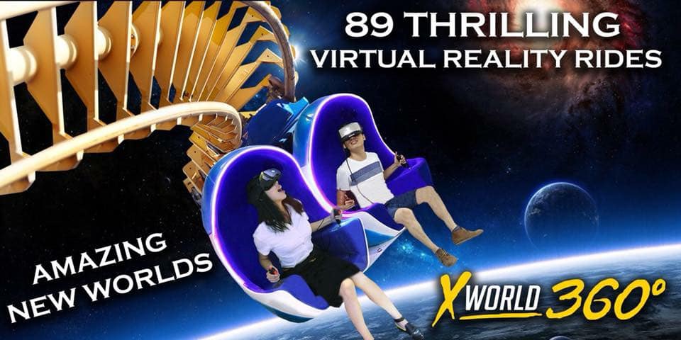 x world 360 vr in las vegas attraction