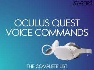 oculus quest voice commands