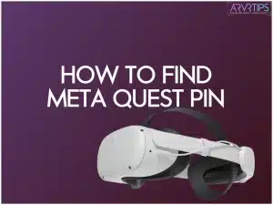 how to find the meta quest pin