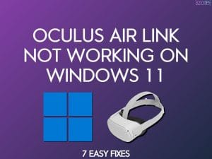 oculus air link not working on windows 11