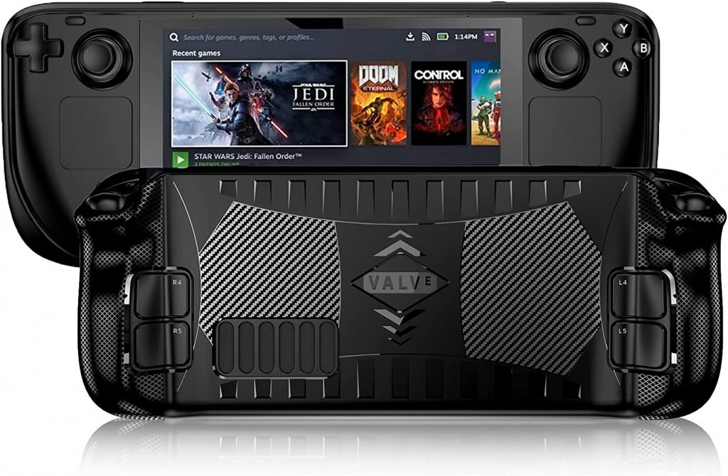 Capa Steam Deck, anti-choque com suporte, Supcase - Preta