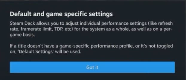 steam deck performance overlay settings message