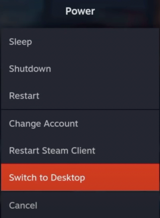 steam deck switch to desktop