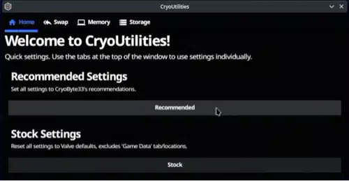 cryoutilities 2 main page