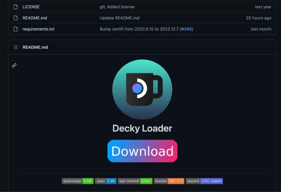 download decky loader for the steam deck