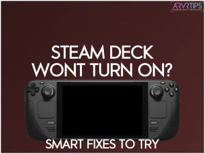 steam deck won't turn on