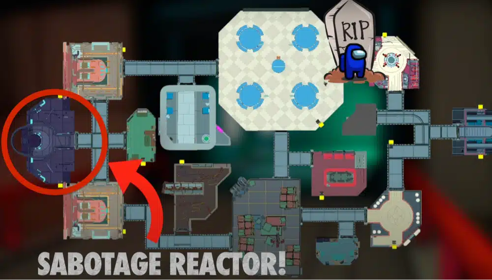 among us vr tips sabotage reactor overview map