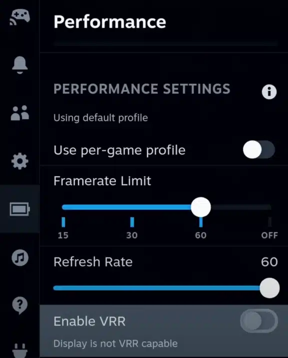 steam deck enable vrr variable refresh rate