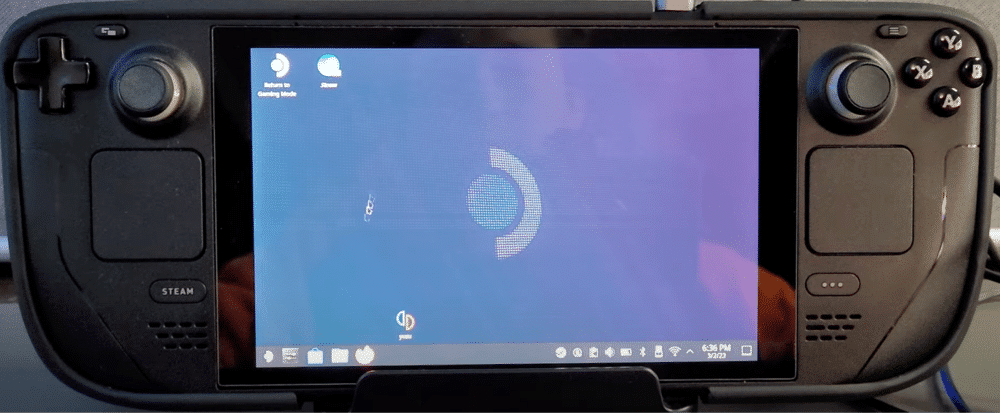 enter desktop mode on steam deck