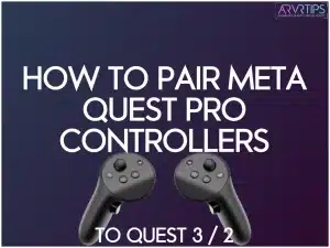 how to pair meta quest pro controllers with meta quest 3 or 2