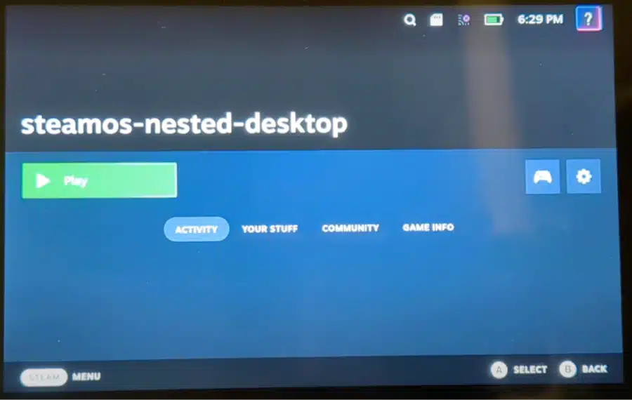 steamos-nested-desktop in steam library