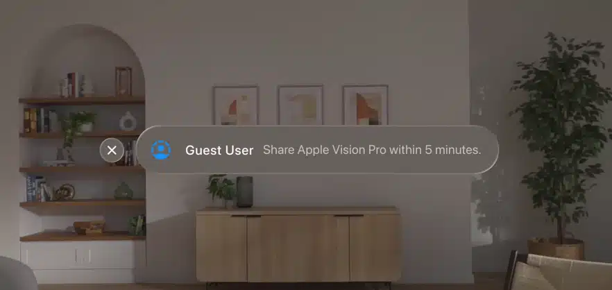 apple vision pro guest user 5 minutes