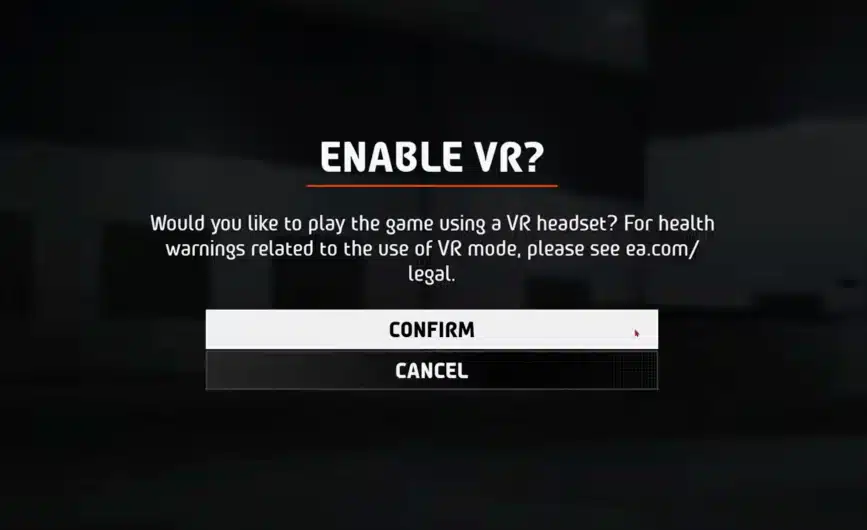 ea wrc enable vr gameplay
