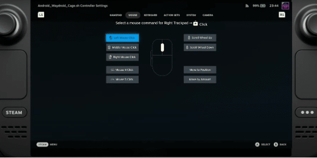 12 - custom controller settings android on steam deck