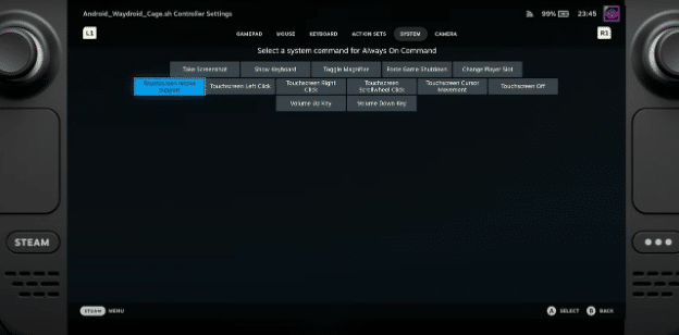 14 - touchscreen settings android on steam deck